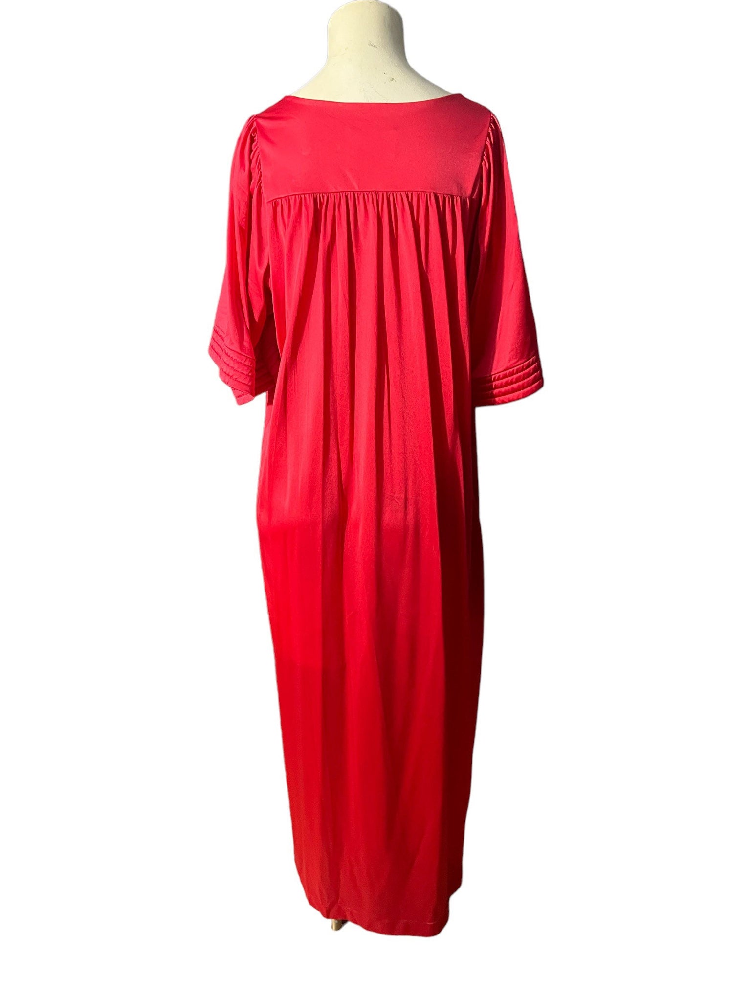 Vintage red Vanity Fair nightgown M