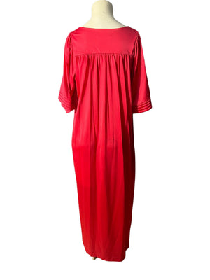 Vintage red Vanity Fair nightgown M
