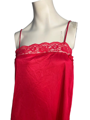 Vintage red nightie lingerie Stroke of Midnight L