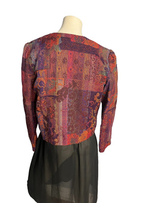 Vintage 70’s woven short jacket blazer M