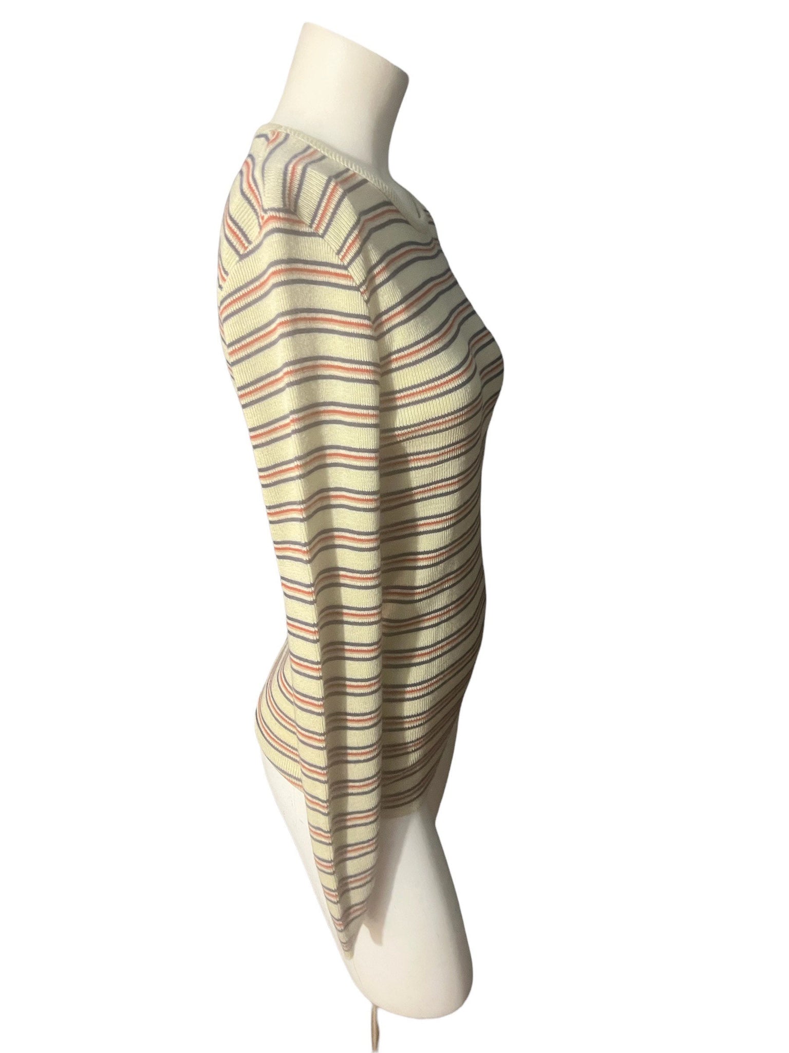 Vintage 70's Pebble Beach striped knit shirt S
