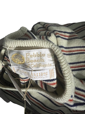 Vintage 70's Pebble Beach striped knit shirt S