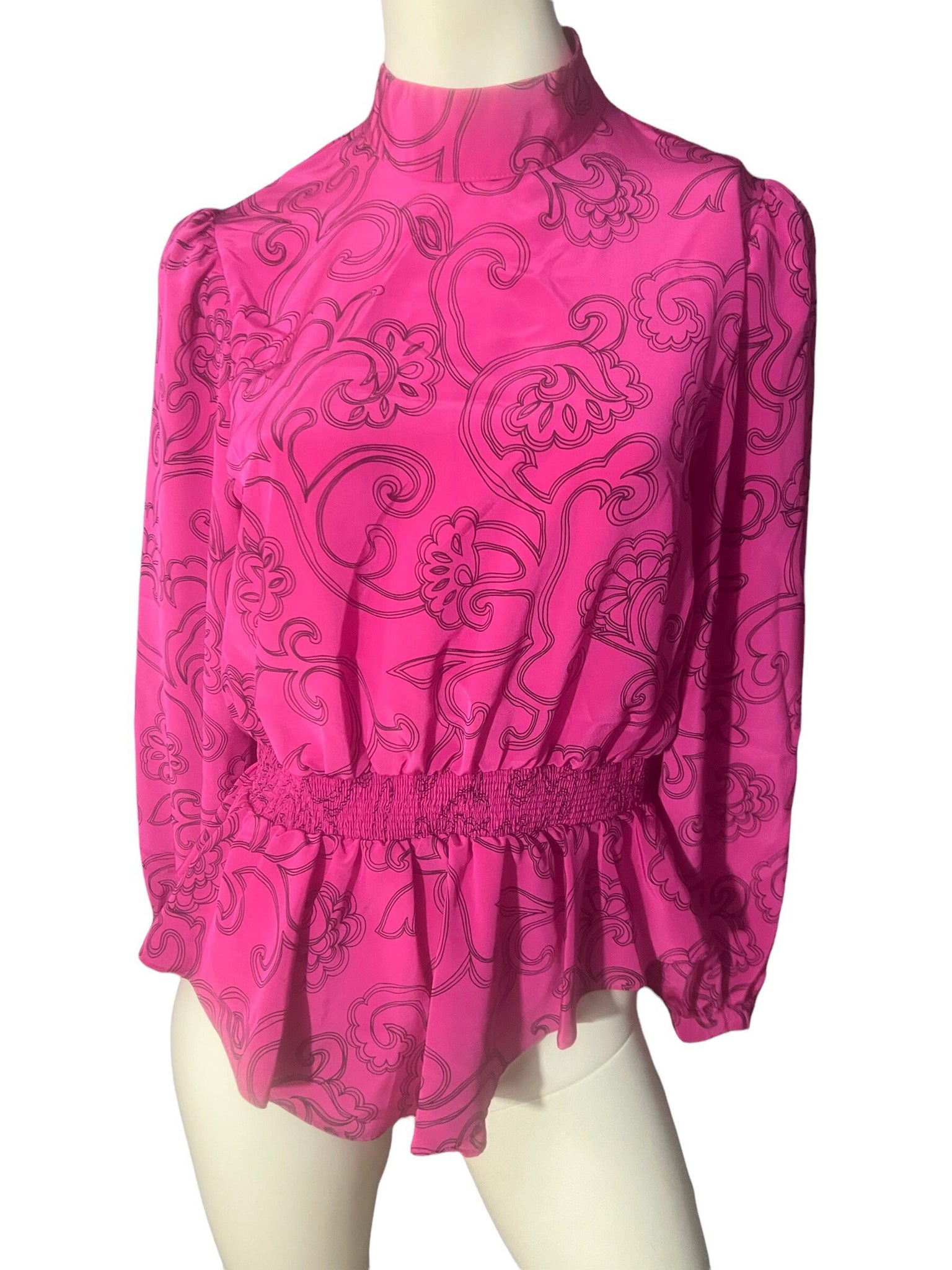 Vintage 80's Laura Henson blouse L 12