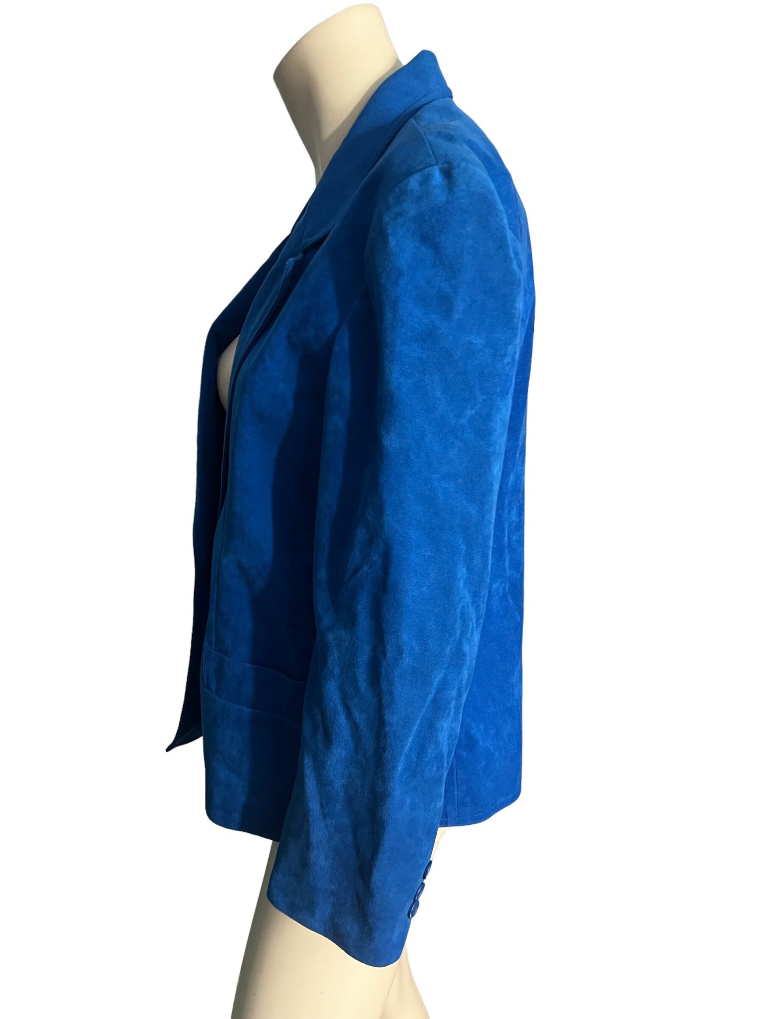Vintage 80's blue Ultra suede jacket 12