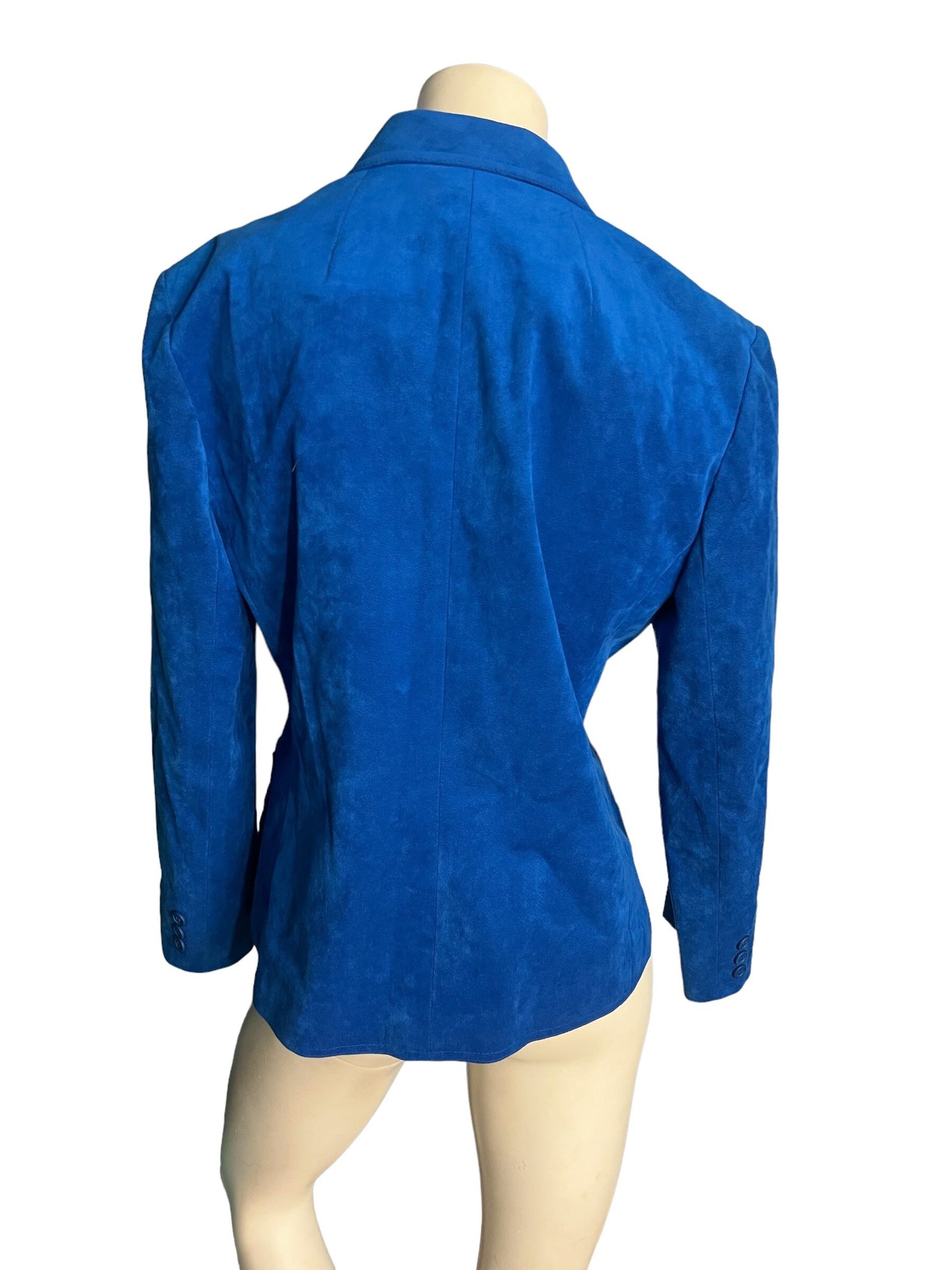 Vintage 80's blue Ultra suede jacket 12