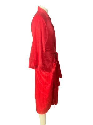 Vintage red Christian Dior men's robe