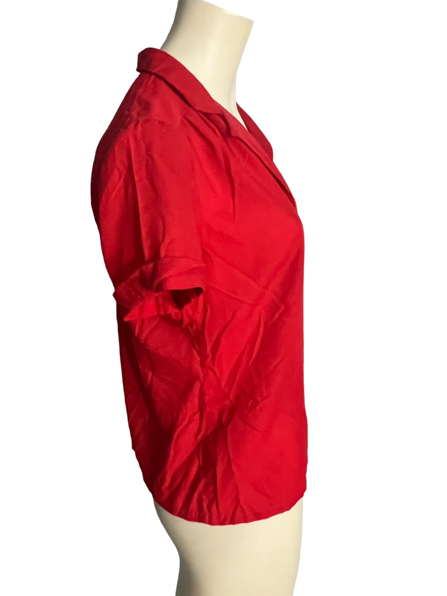 Vintage 70's cherry red shirt City Girl L