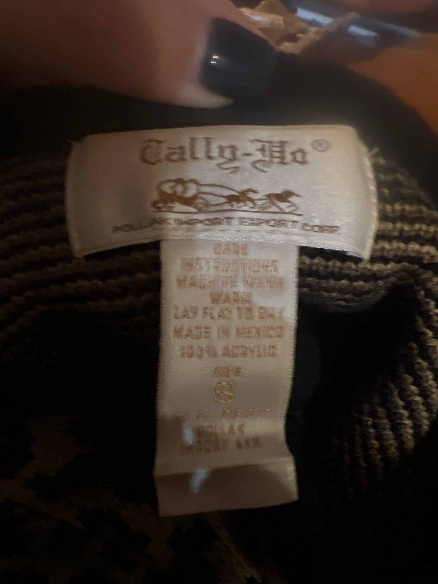 Vintage Tally-Ho Lea pots sweater cardigan S