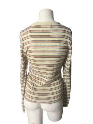 Vintage 70's Pebble Beach striped knit shirt S