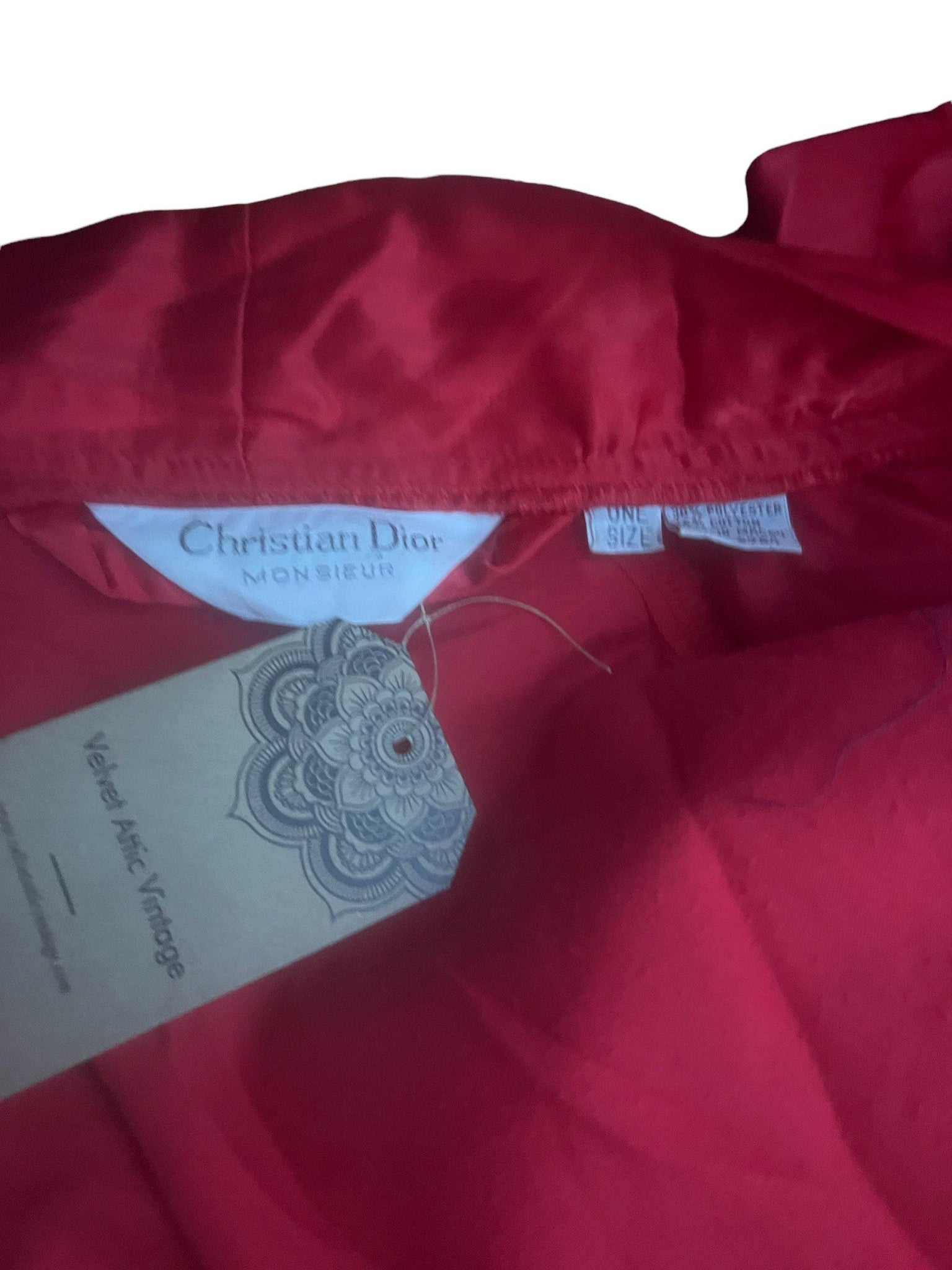 Vintage red Christian Dior men's robe