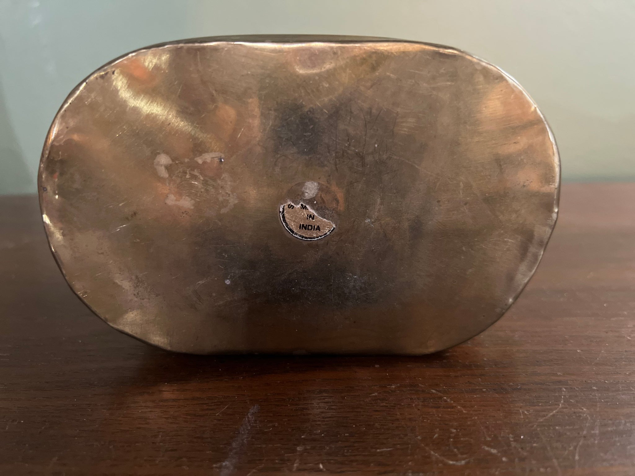 Vintage decorative embossed container pot