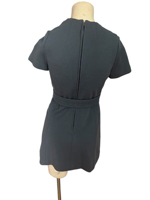 Vintage 60's knit mini dress S M