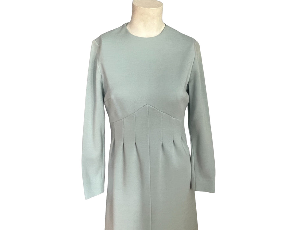 Vintage 60's blue fitted dress Jerry Silverman M