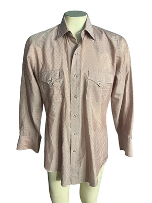 Vintage 70's western cowboy shirt Fenton 42 M L