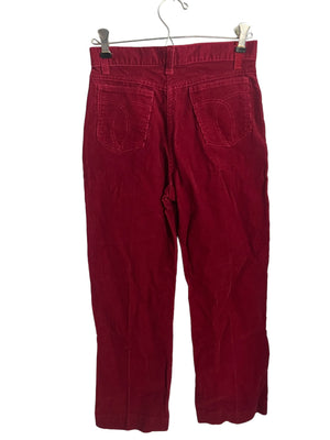 Vintage 70's high waist teen corduroy pants 26"