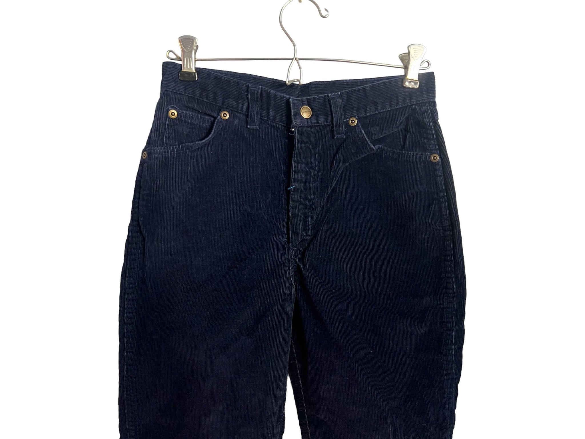 Vintage blue corduroy high rise pants 26"