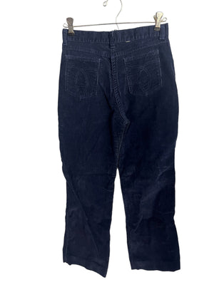 Vintage blue corduroy high rise pants 26"