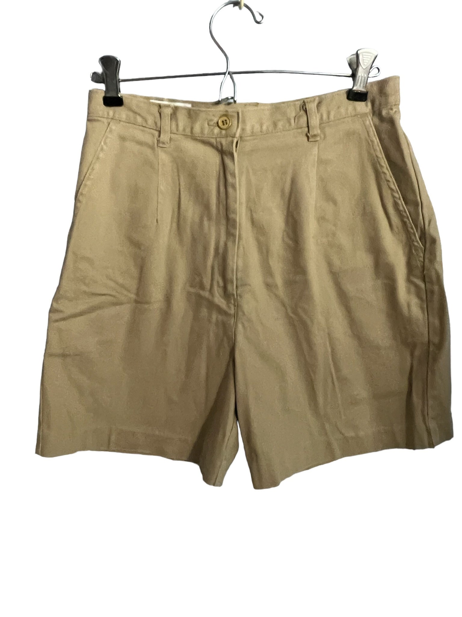 Vintage 80's high waist khaki shorts 27 sz 12
