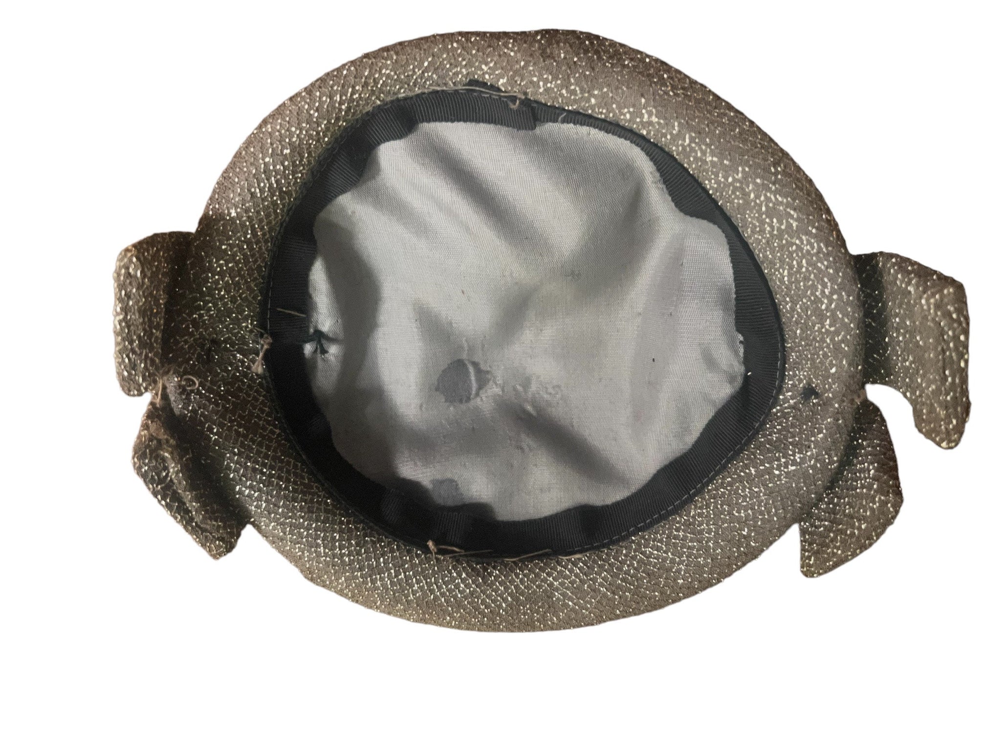 Vintage 60's silver metallic hat