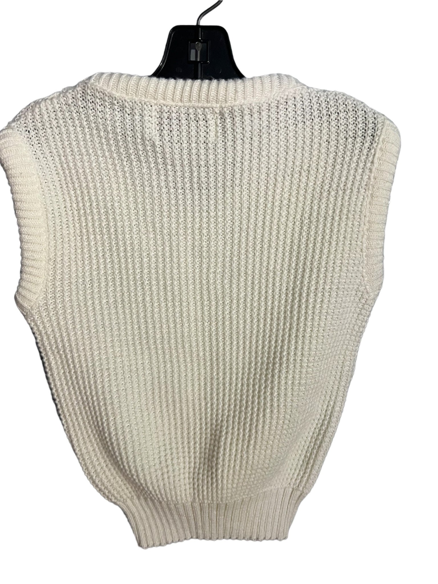 Vintage 70's white kid's sweater vest 6 Barrel