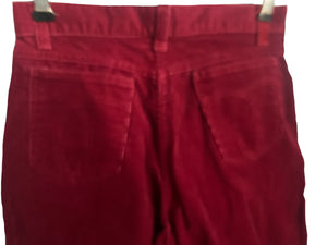 Vintage 70's high waist teen corduroy pants 26"