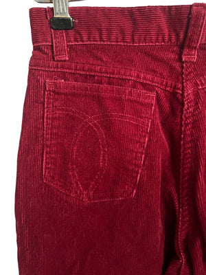 Vintage 70's high waist teen corduroy pants 26"