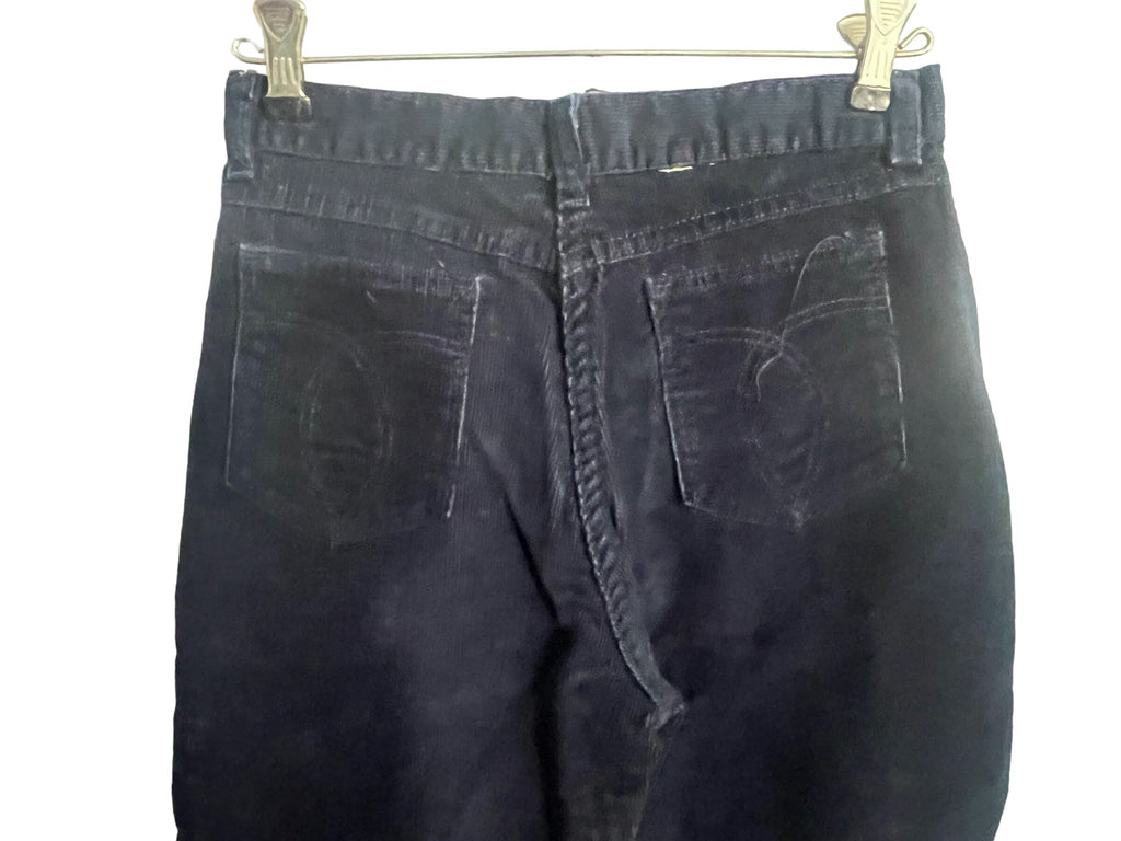 Vintage blue corduroy high rise pants 26"