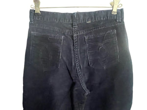 Vintage blue corduroy high rise pants 26"