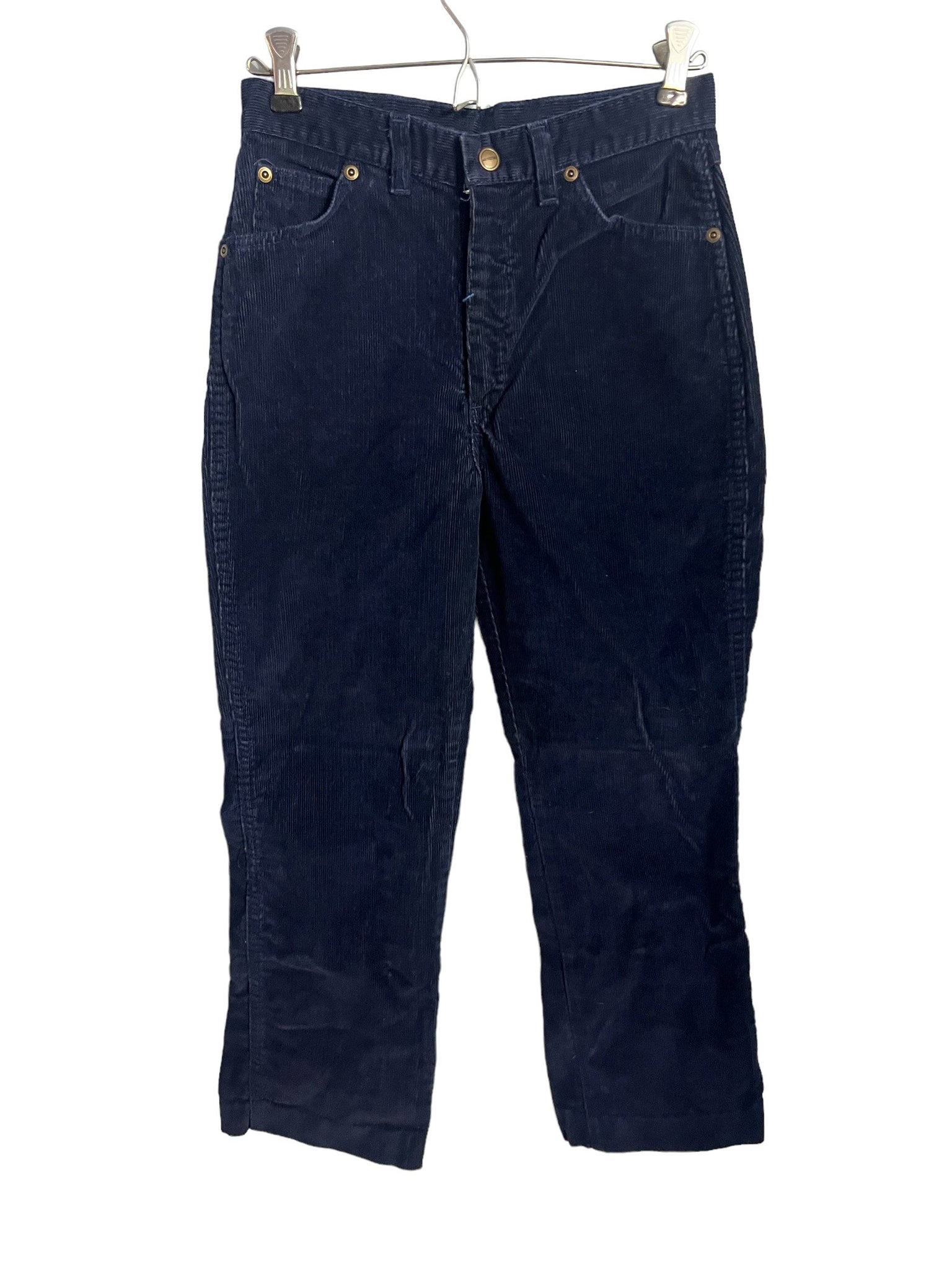 Vintage blue corduroy high rise pants 26"