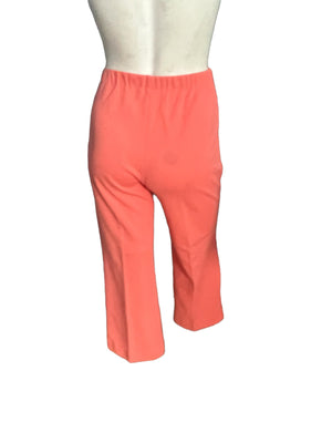 Vintage peach polyester slacks pants 26" waist