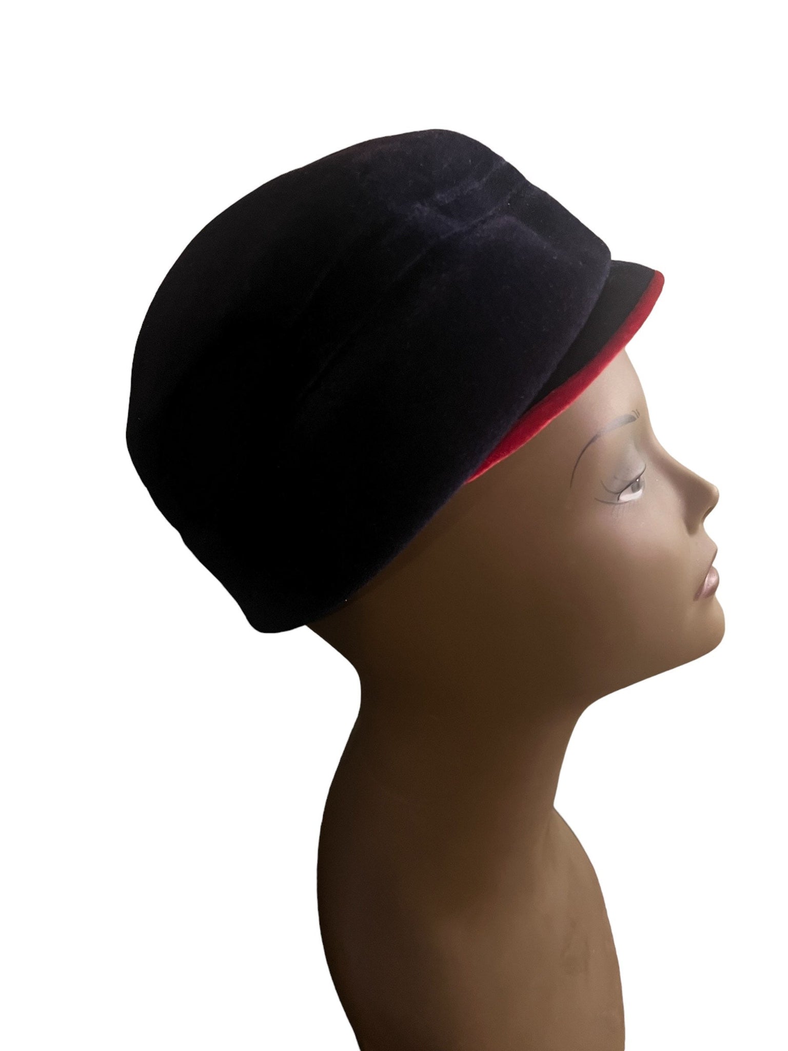 Vintage 60's blue and red hat