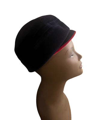 Vintage 60's blue and red hat