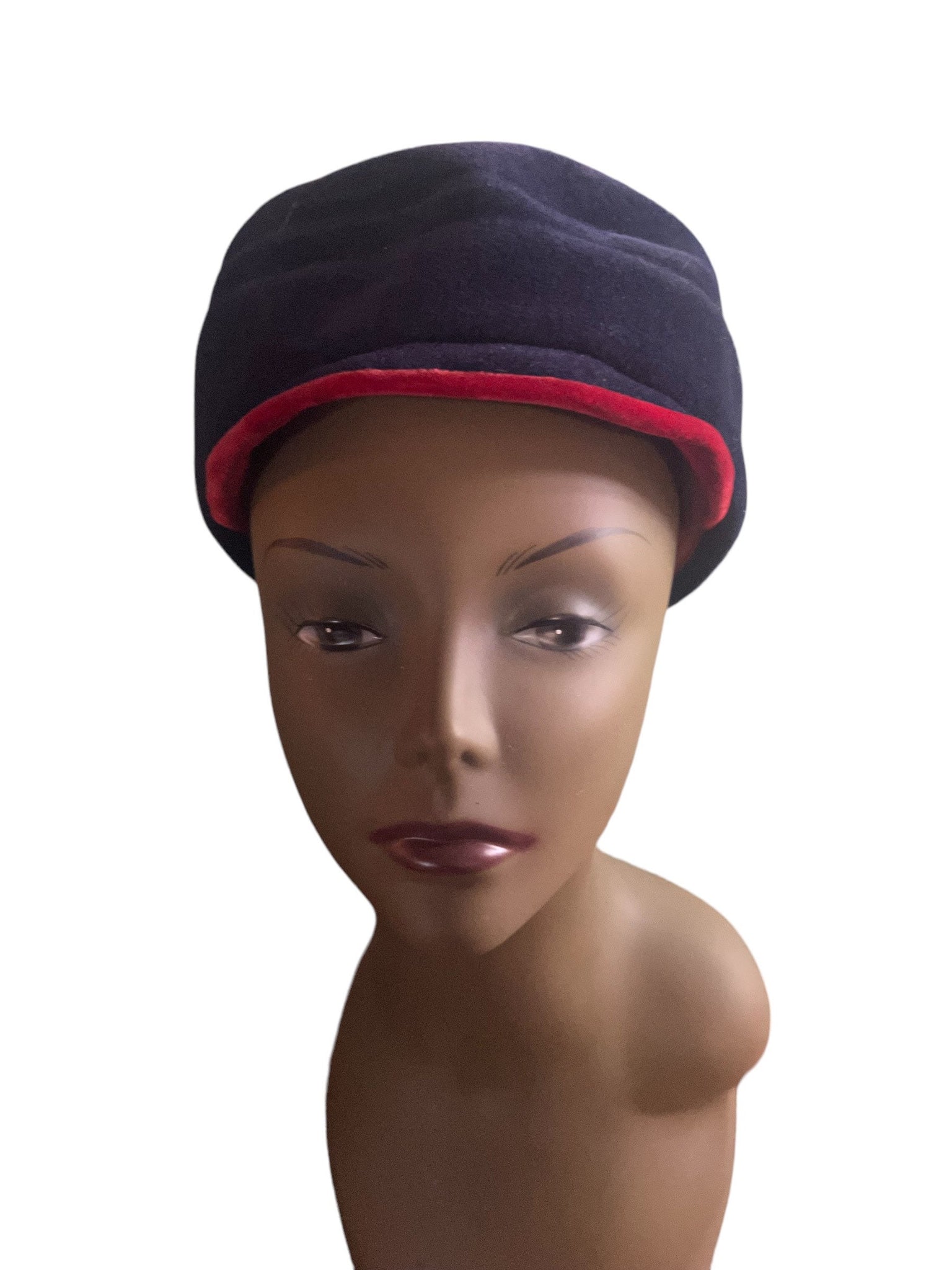 Vintage 60's blue and red hat
