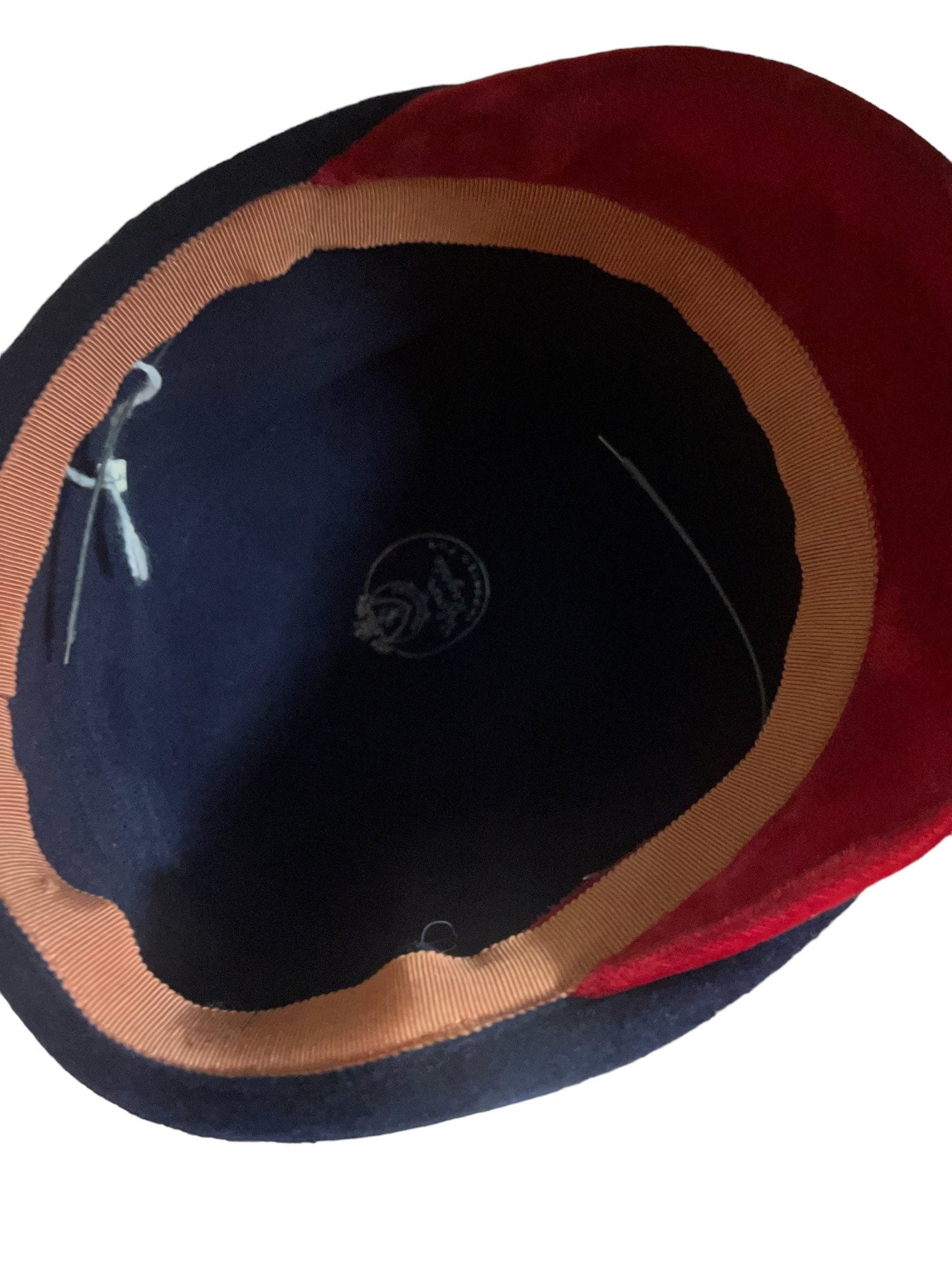 Vintage 60's blue and red hat