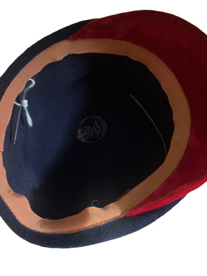 Vintage 60's blue and red hat