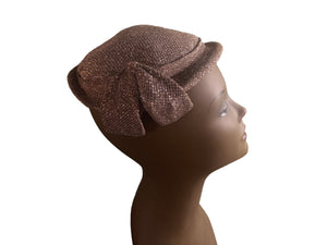 Vintage 60's silver metallic hat