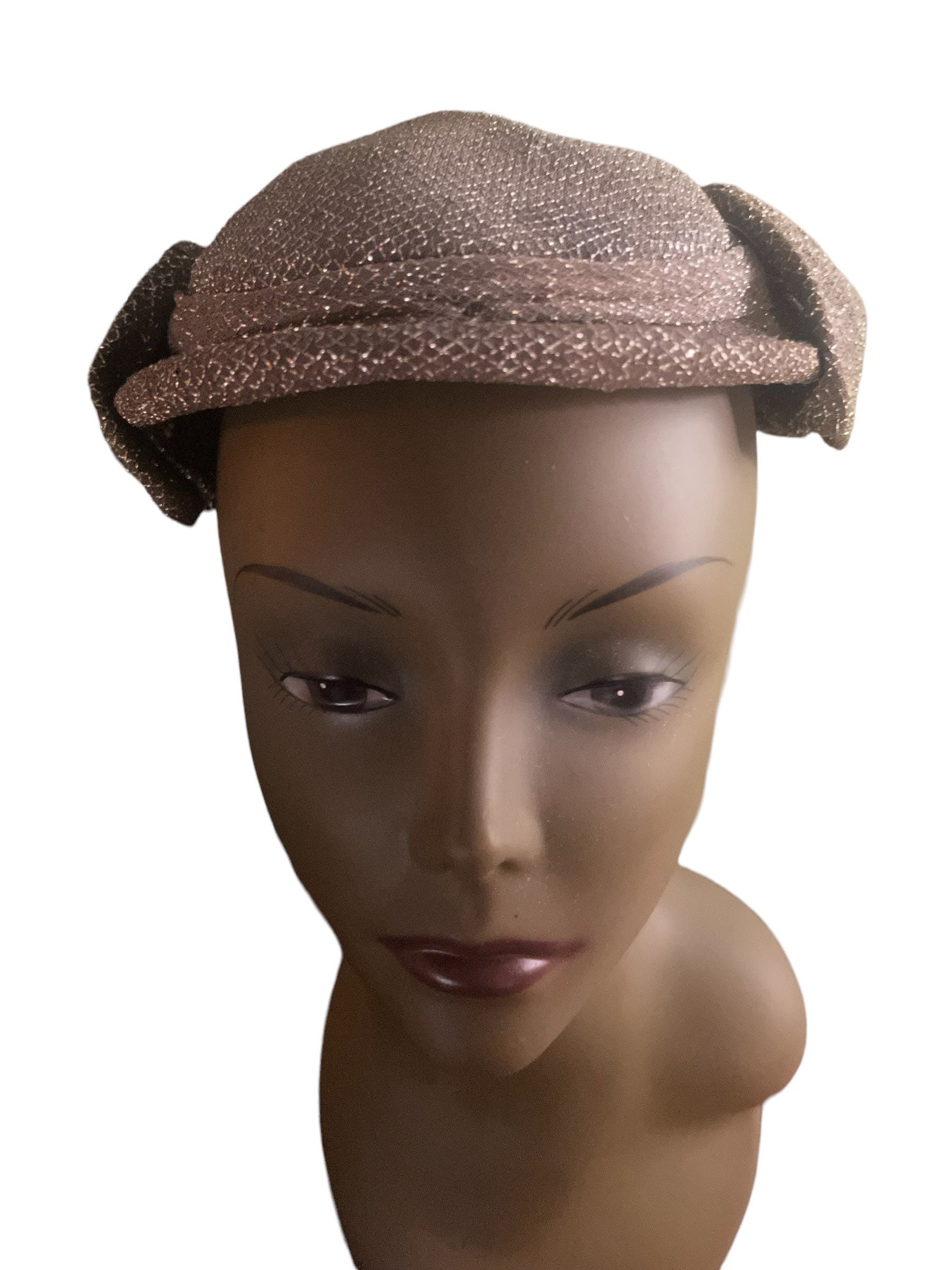 Vintage 60's silver metallic hat