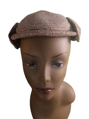 Vintage 60's silver metallic hat