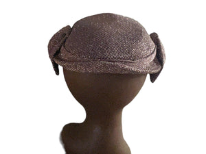 Vintage 60's silver metallic hat