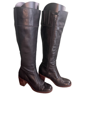 Vintage 70's black knee high boots Imperial 5