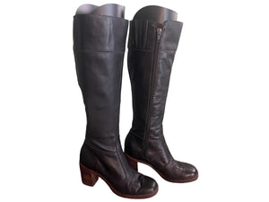 Vintage 70's black knee high boots Imperial 5