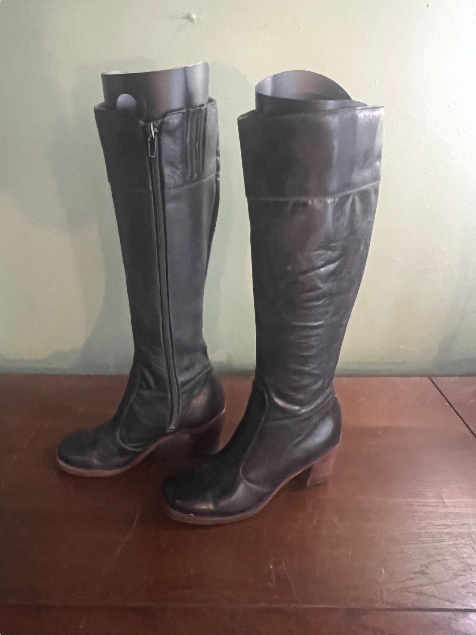 Vintage 70's black knee high boots Imperial 5