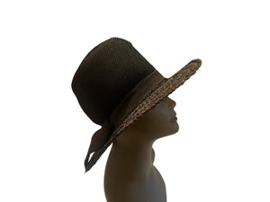 Vintage black 60's hat