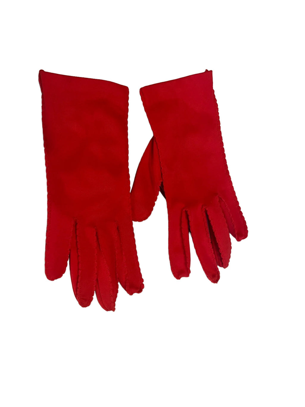 Vintage red 50's 60's gloves 6.5