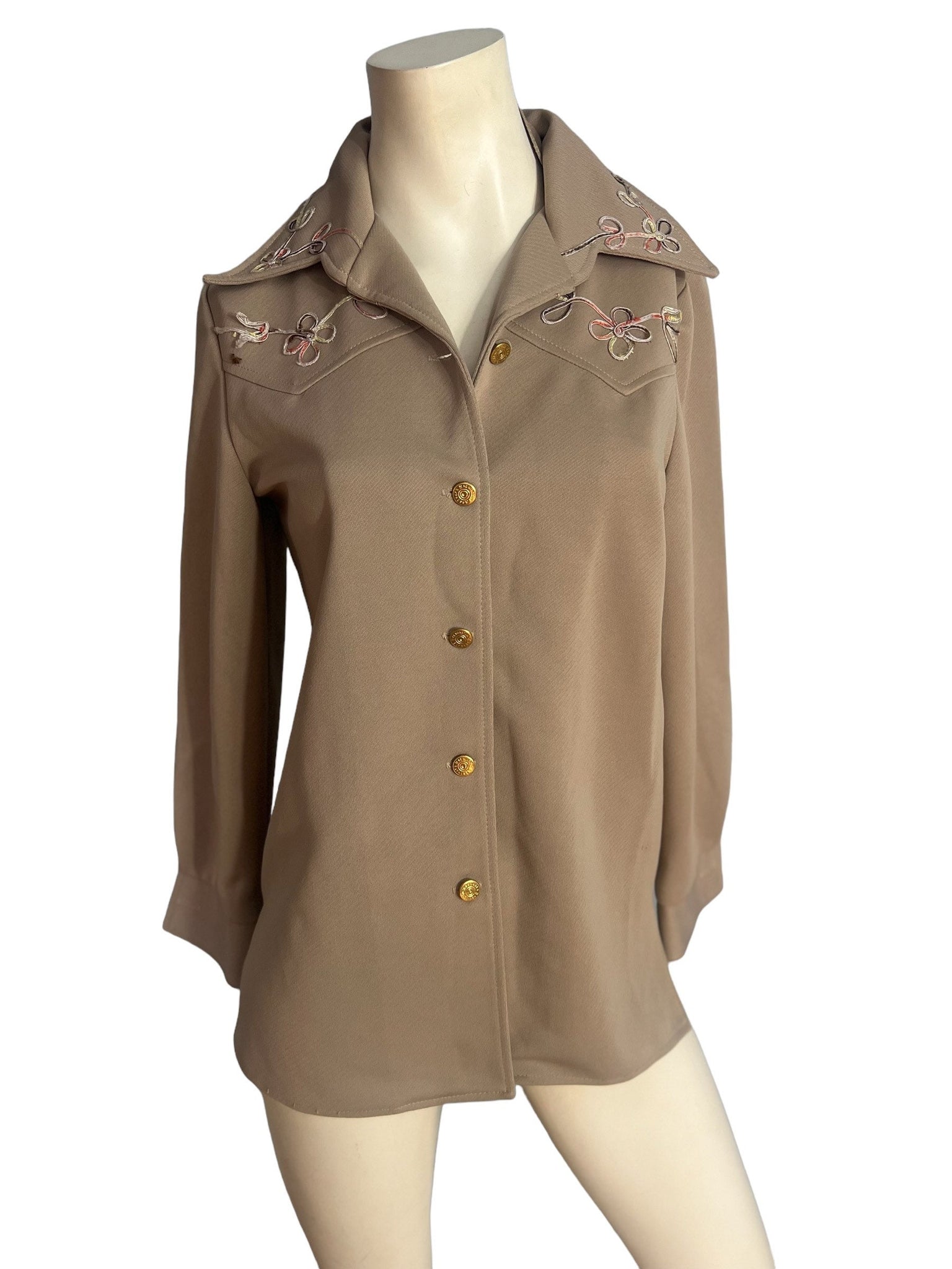 Vintage 70's Pins and Needles western top M L