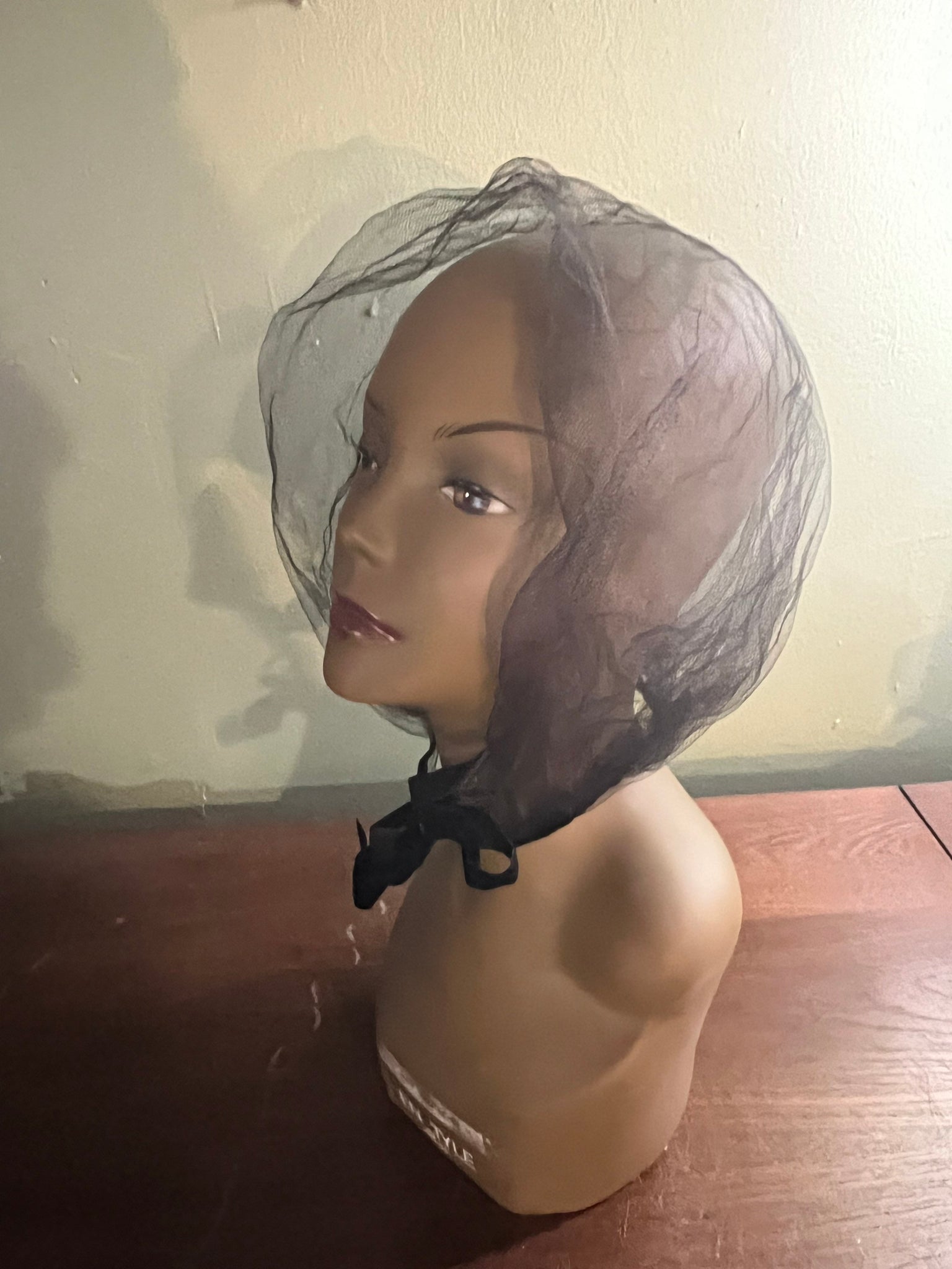 Vintage 60's net hair scarf