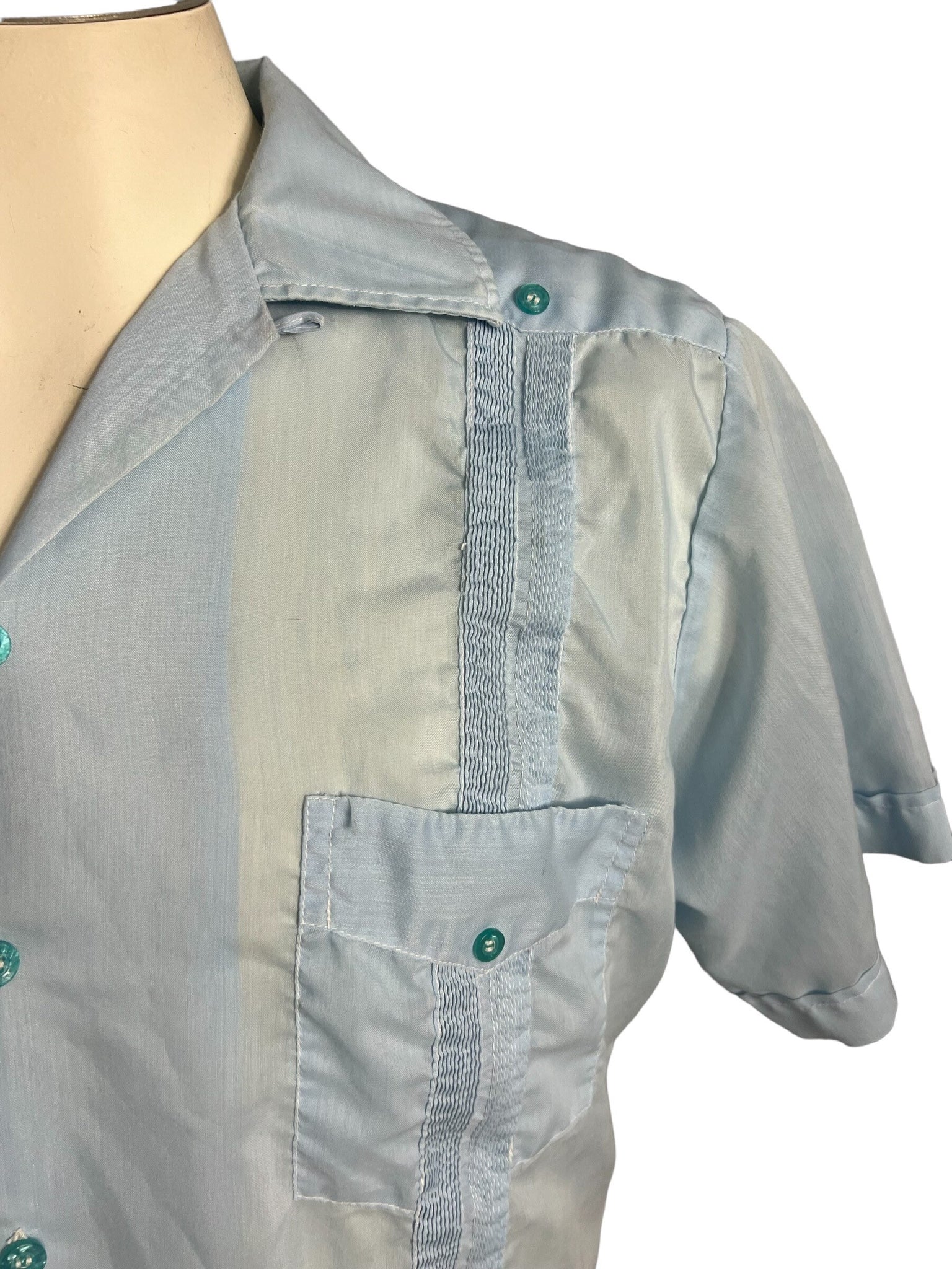 Vintage men's old man embroidery shirt Tony L