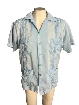Vintage men's old man embroidery shirt Tony L