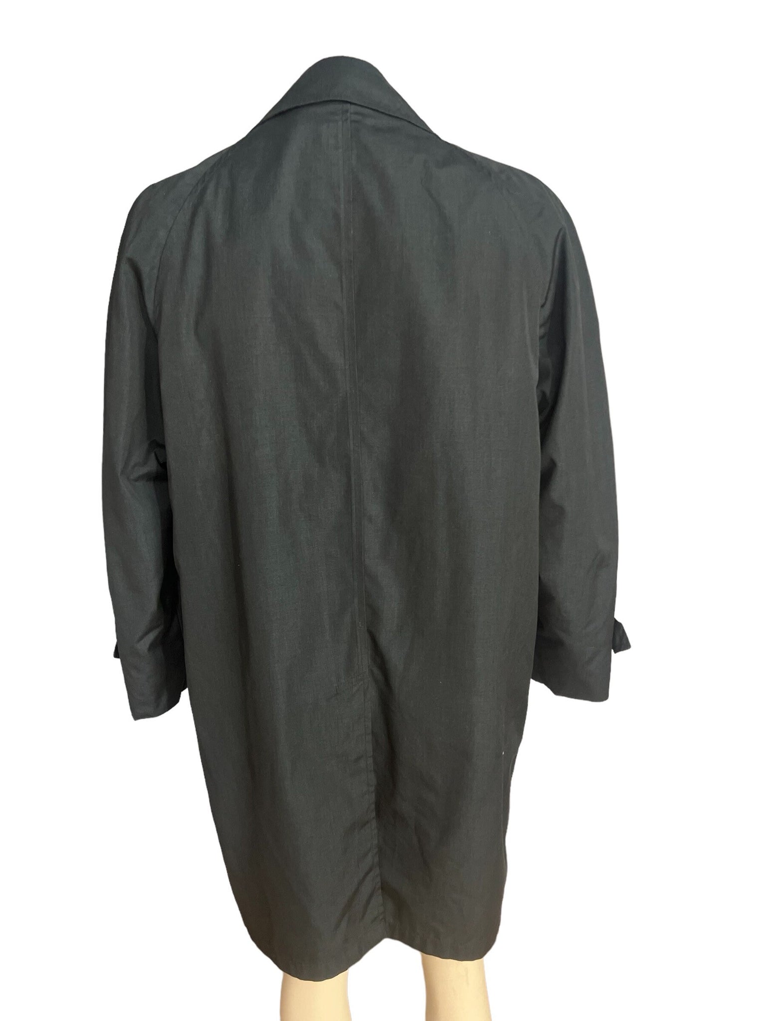 Vintage Gleneagles blue trench coat jacket 44 R