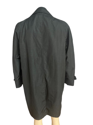Vintage Gleneagles blue trench coat jacket 44 R